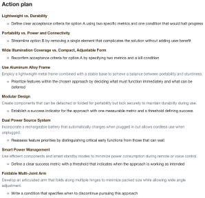 Action plan